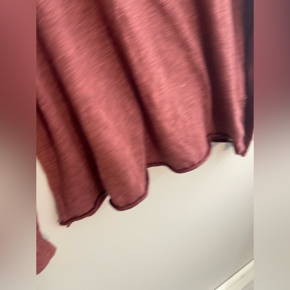 Free People Beach Mauve Long Sleeve Cowl Neck Loose Sweater Cover-up - Picture 2 of 4